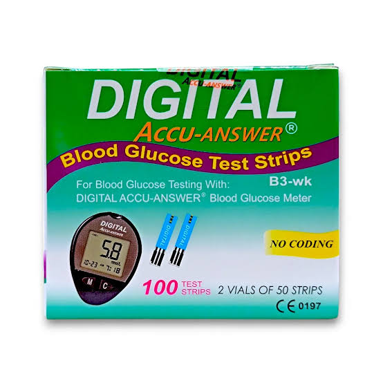 Digital accu answers strips  50+50
