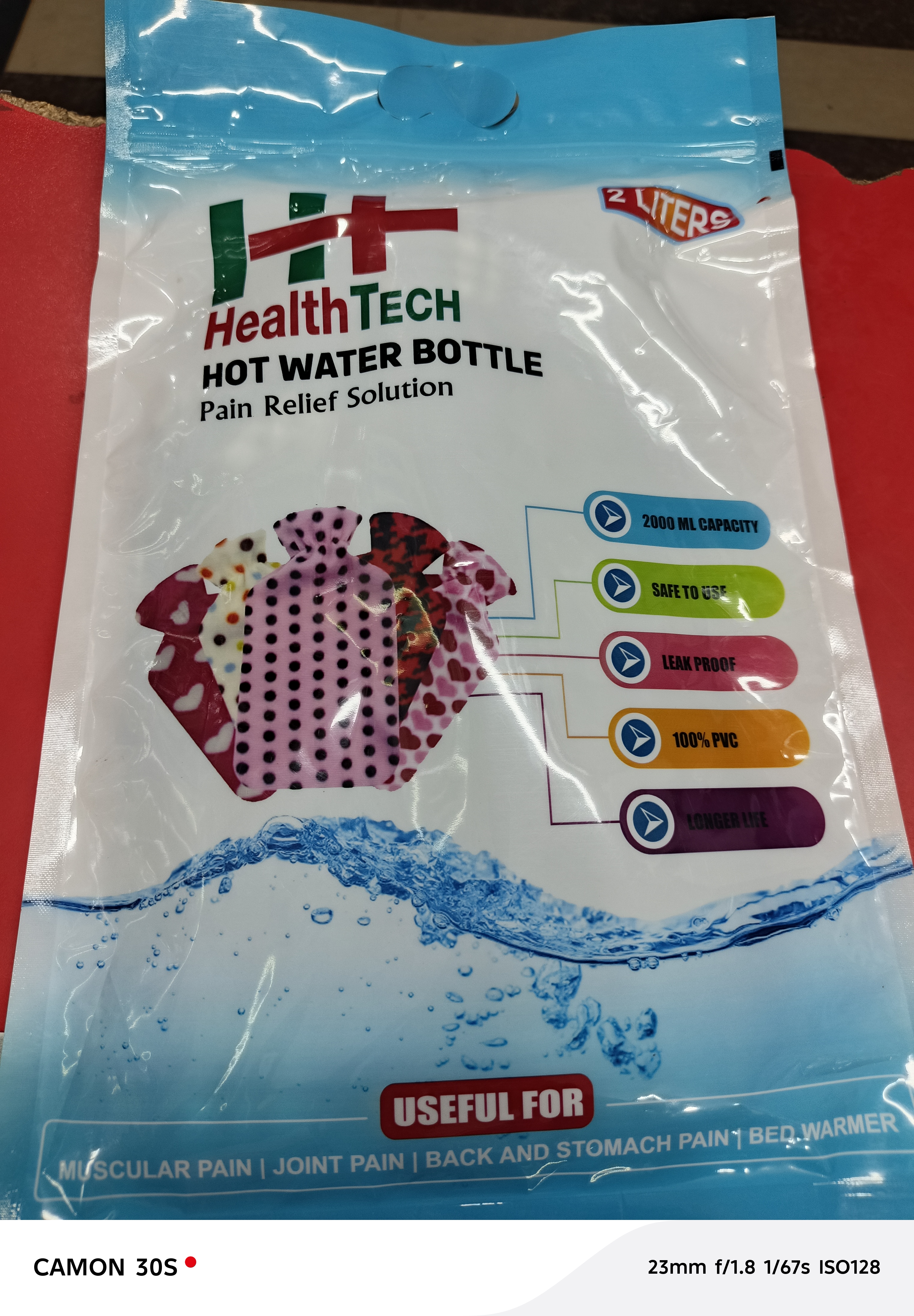 Hot water bag (pvc)